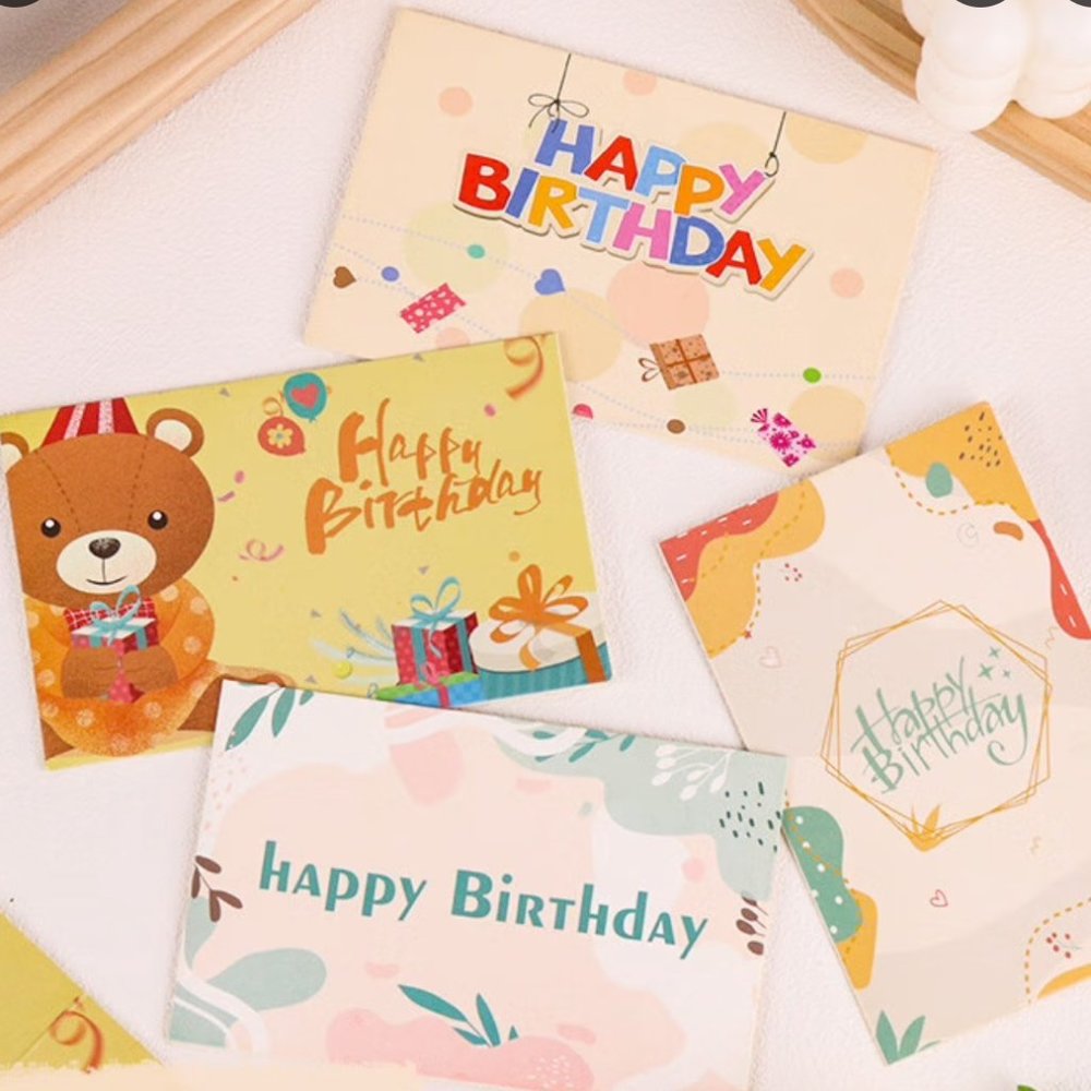 [NEW]8 BIRTHDAY CARDS+ENVELOPES